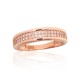 Gold Cubic Zirconia Ring “Golden Path”