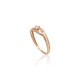 Gold Cubic Zirconia Ring “Shining Accent”