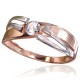 Gold Cubic Zirconia Ring “Shining Accent II”