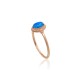 Gold Cubic Zirconia and Opalite Ring “Masterpiece”