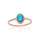 Gold Cubic Zirconia and Opalite Ring “Masterpiece”