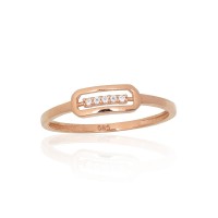Gold Cubic Zirconia Ring “Brox II”
