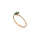 Gold Diamond and Emerald Ring “Heart of the Forest”