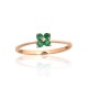 Gold Diamond and Emerald Ring “Heart of the Forest”