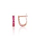 Gold Cubic Zirconia Earrings “Confetti II”