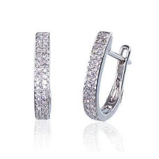 14K White Gold Diamond Earrings “Joanna VI”