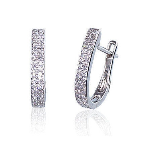 14K White Gold Diamond Earrings “Joanna VI”