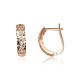 Gold Cubic Zirconia Earrings “Verta VIII”