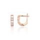 Gold Cubic Zirconia Earrings “Confetti XXIX”