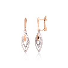 Gold Diamond Earrings “Melissandra V”