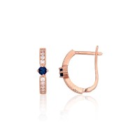 Gold Cubic Zirconia Earrings “Image”