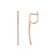 Gold Cubic Zirconia Earrings “Northern Stars III”