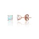 14K Red Gold Opalite Stud Earrings “Kylie II”