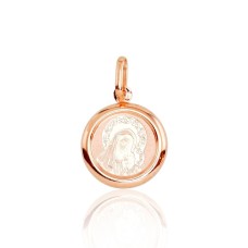 Gold Icon Pendant “Blessed Virgin Mary III”
