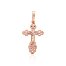 Gold Cross Pendant “Save and Protect VII”