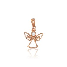 Gold Cubic Zirconia Pendant “Angel”