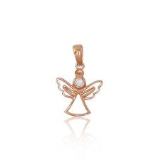 Gold Cubic Zirconia Pendant “Angel”