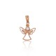 Gold Cubic Zirconia Pendant “Angel”