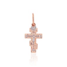 Gold Cross Pendant “Save and Protect VI”