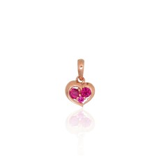 Gold Cubic Zirconia Pendant “Amor”