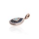 Gold Diamond, Topaz and Sapphire Pendant “Royal”