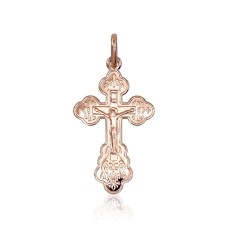 Gold Cross Pendant “The Crucifixion of Christ II”