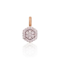 Gold Diamond Pendant “Diamond Flower”