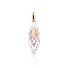 Gold Diamond Pendant “Princess Teardrop III”
