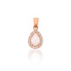 Gold Cubic Zirconia and Opalite Pendant “Masterpiece II”
