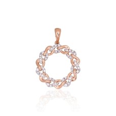Gold Diamond Pendant “Omega”