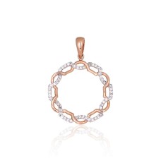 Gold Diamond Pendant “Omega II”