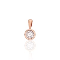 Gold Cubic Zirconia Pendant “Juno II”