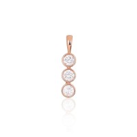 Gold Cubic Zirconia Pendant “Juno IV”