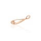 Gold Cubic Zirconia Pendant “Tears of Dawn”