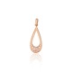 Gold Cubic Zirconia Pendant “Tears of Dawn”