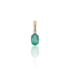 Gold Diamond and Emerald Pendant “Notika VII”