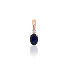 Gold Diamond and Sapphire Pendant “Notika IX”