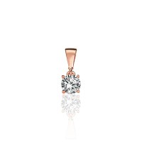 Gold Cubic Zirconia Pendant “Juno IX”