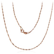 Italian Red Gold Chain “Singapore VI”