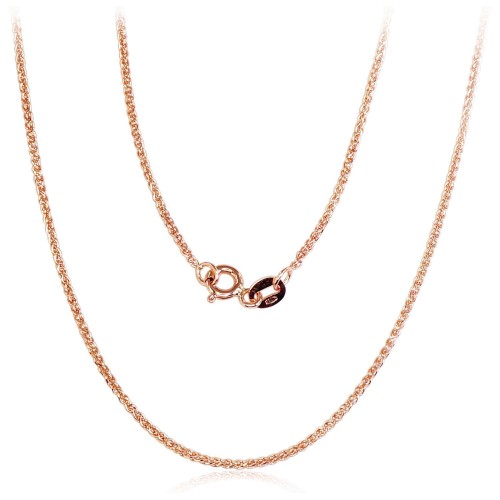 Italian Red Gold Chain “Spiga”