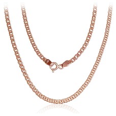 Italian Red Gold Chain “Double Rhombus II”
