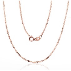 Italian Red Gold Chain “Singapore II”
