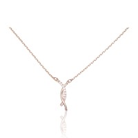 Gold Cubic Zirconia Necklace “Summer Day II”