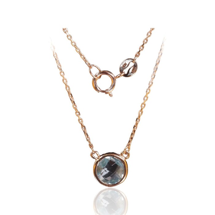 Gold Topaz Necklace “Sky Glow”
