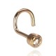 Gold Cubic Zirconia Nose Piercing “Junona II”