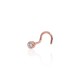 Gold Cubic Zirconia Nose Piercing “Junona II”
