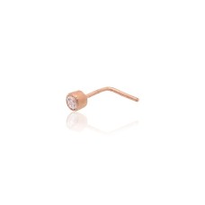 Kuld nabapiercing tsirkoonidega „Juno Mini VI“