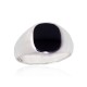 Men's Sterling Silver Onyx Ring “Maximilian VI”