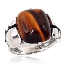 Hõbesõrmus tiigrisilmaga „Tiger Eye II“