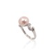 Sterling Silver Cubic Zirconia and Pearl Ring “Dawn Pearl”